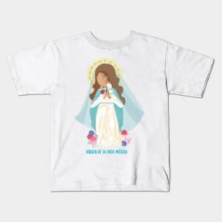 Virgen de la rosa Mística Kids T-Shirt